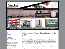 Tablet Screenshot of factorydirectva.com